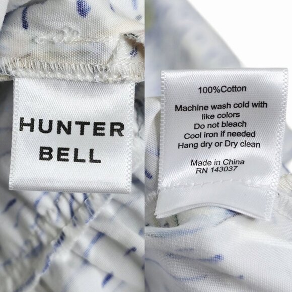 Hunter Bell Merritt Regatta Tiered Mini Dress Nautical Boat Print Size S - Picture 8 of 11